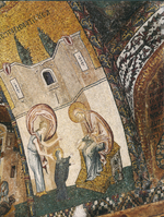 decorazione musiva parietale di S. Salvatore in Chora, I primi sette passi della Vergine