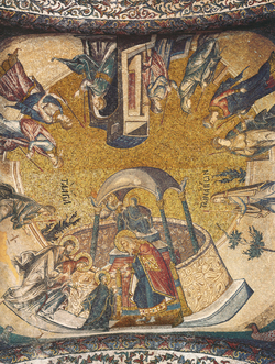 Istanbul, S. Salvatore in Chora, endonartece, terza campata, volta, Presentazione della Vergine al tempio