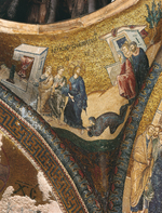 decorazione musiva parietale di S. Salvatore in Chora, Cristo guarisce l'emorroissa