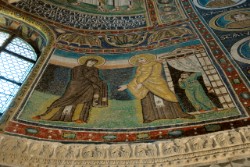 Parenzo, basilica Eufrasiana, abside centrale, Visitazione