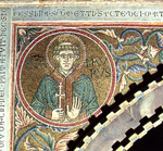 decorazione musiva parietale del ciborio della basilica Eufrasiana, San Mauro e sant'Eleuterio