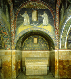 Ravenna, Galla Placidia, lunetta con apostoli (occidentale)