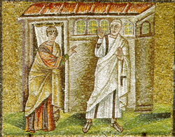 Ravenna, S. Apollinare Nuovo, La negazione di Pietro