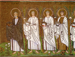 Ravenna, S. Apollinare Nuovo, Teoria dei Santi