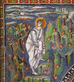 Ravenna, S. Vitale, Mosè nel roveto ardente