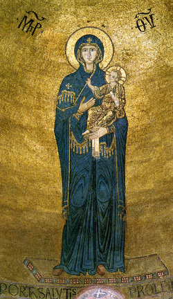 Torcello, S. Maria Assunta, catino dell'abside centrale, Vergine Odighitria