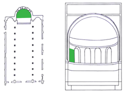 Parenzo, basilica Eufrasiana, abside centrale, Annunciazione