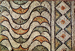 Ravenna, cosiddetto Palazzo di Teodorico, pavimento musivo del Corridoio I